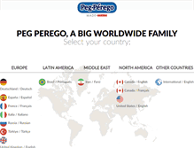 Tablet Screenshot of pegperegousa.com